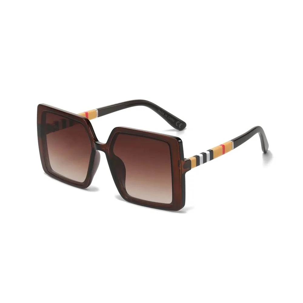 Women Sunglasses Large Geometric Eyewear Dark Chunky Frames Soft Faded Tints New